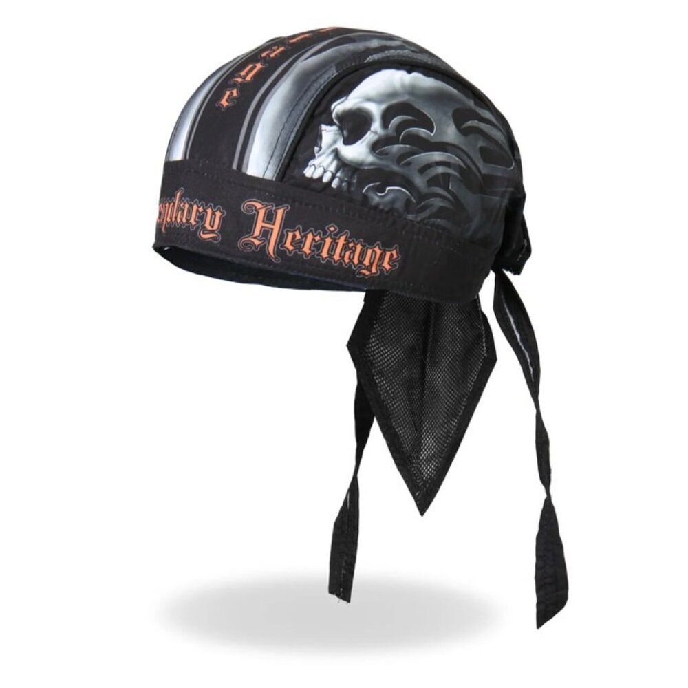 NWT Hot Leathers HWH1047 Skull Face Headwrap